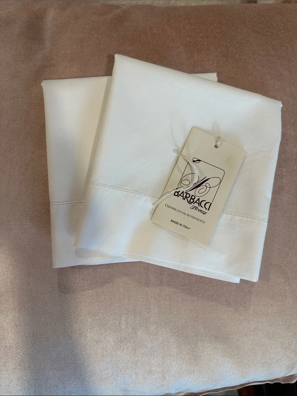 BARBACCI Giza 45 percale standard pillowcases